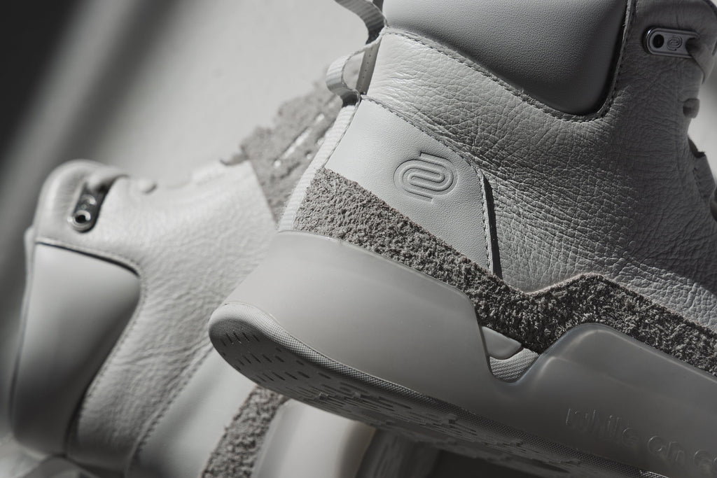 men's high-top leather trainer