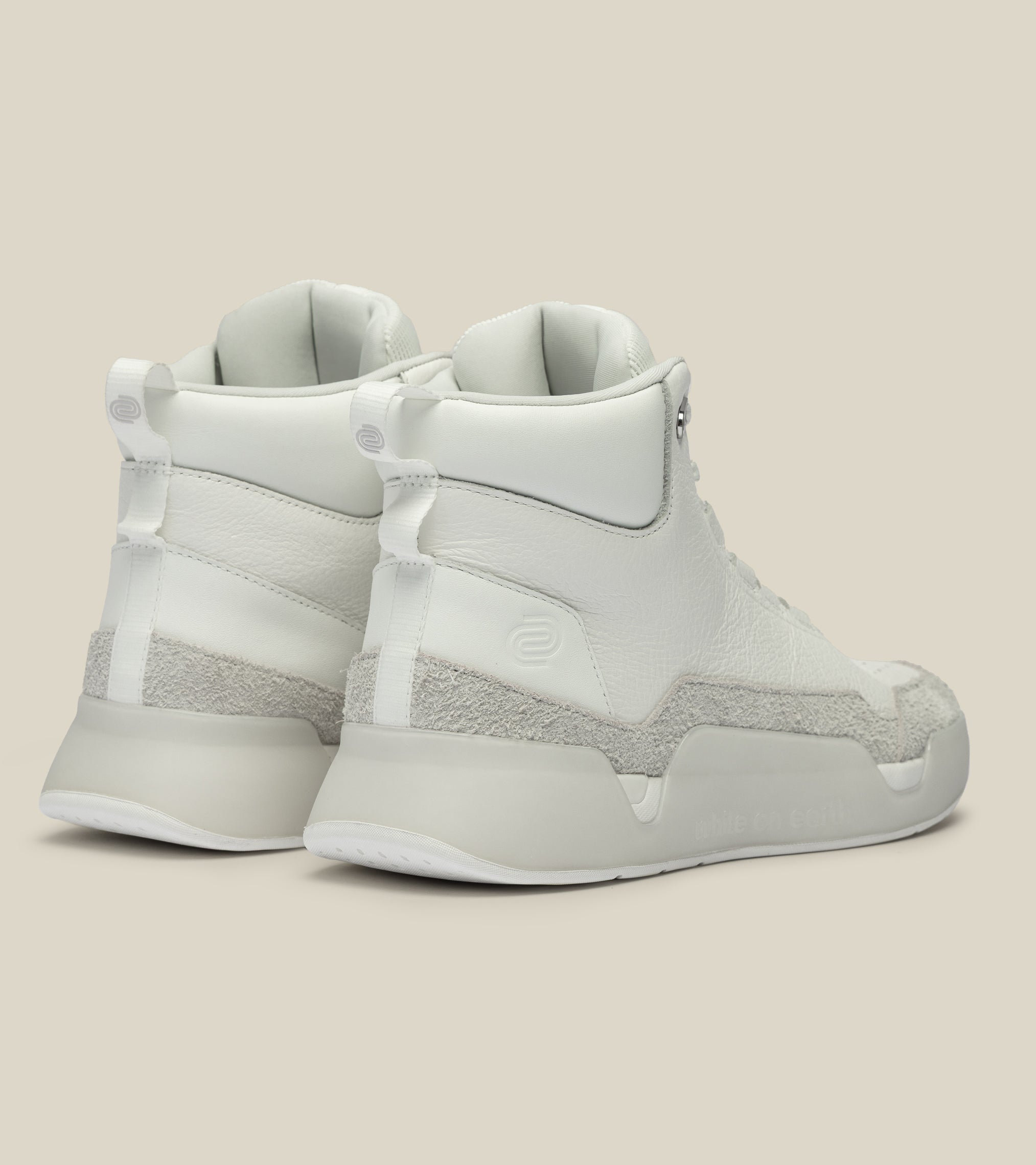 men's high-top leather trainer