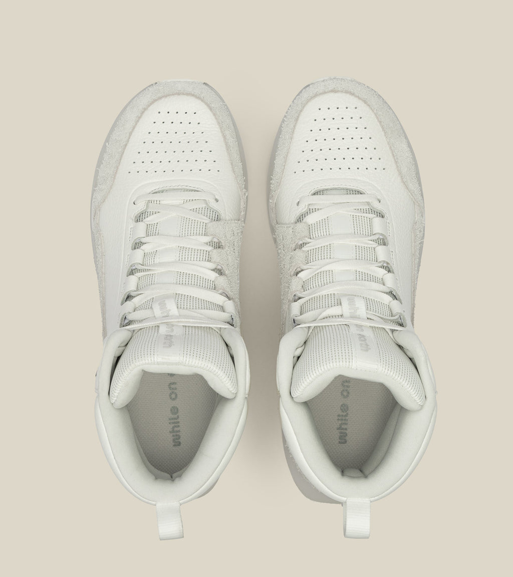 men's high-top leather trainer