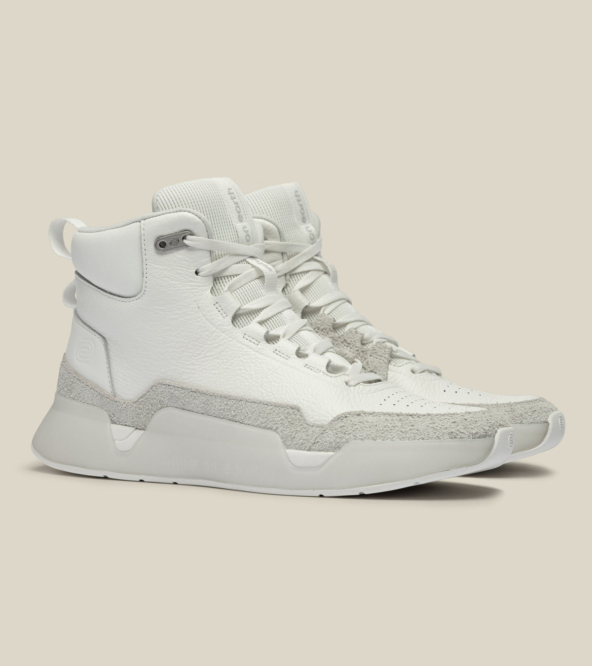 men's high-top leather trainer