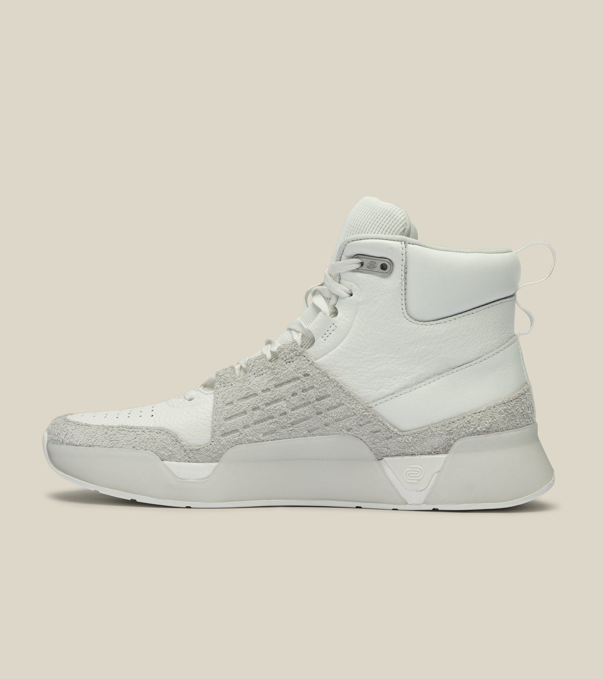 men's high-top leather trainer