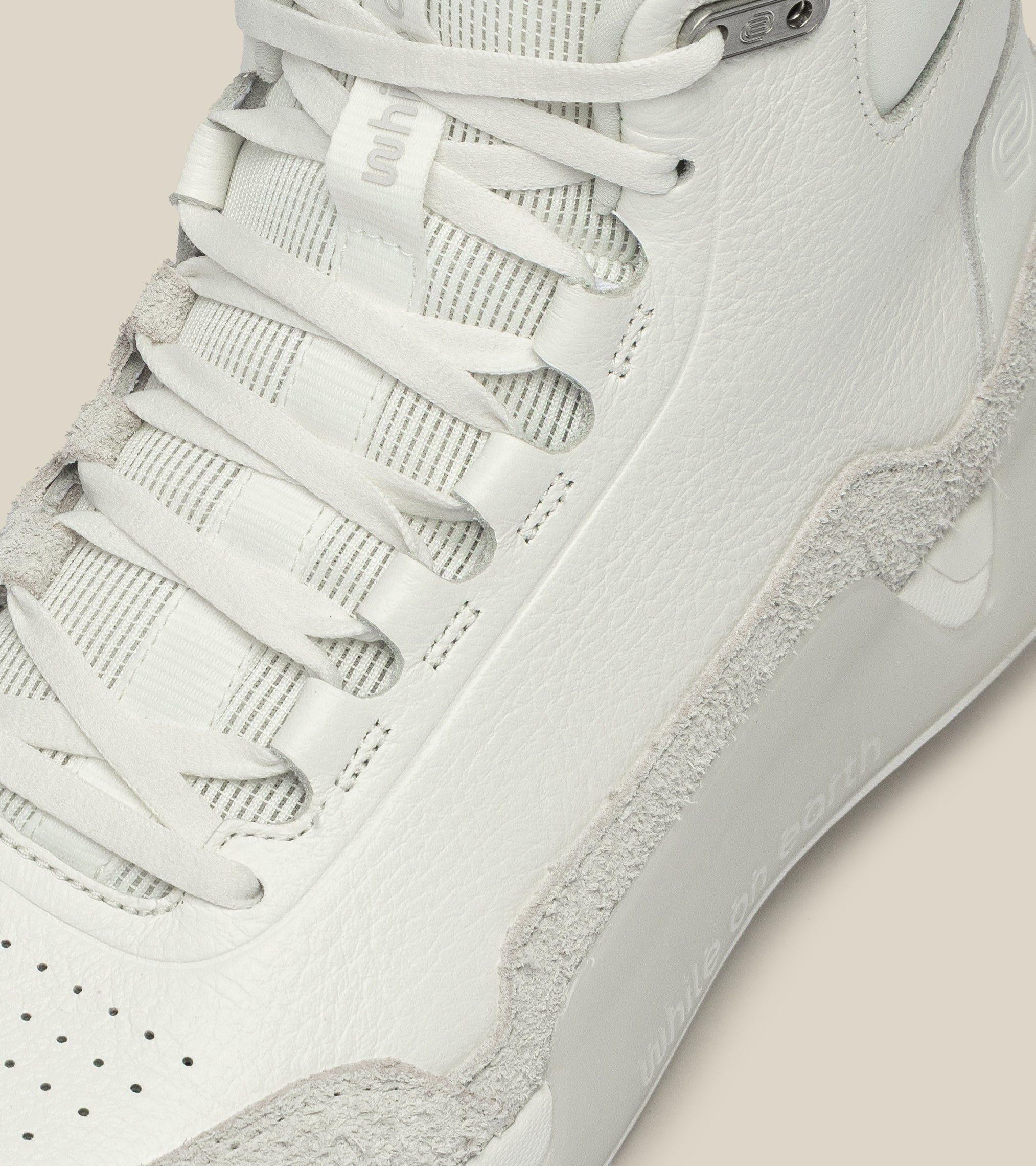 men's high-top leather trainer