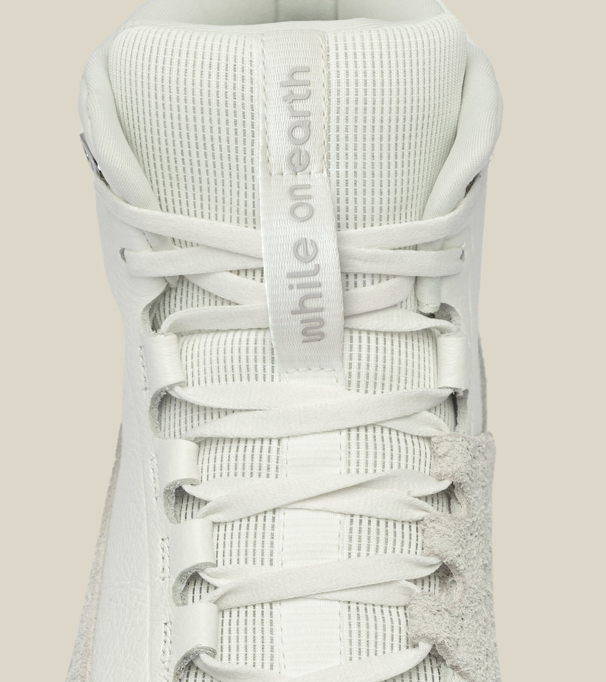 men's high-top leather trainer